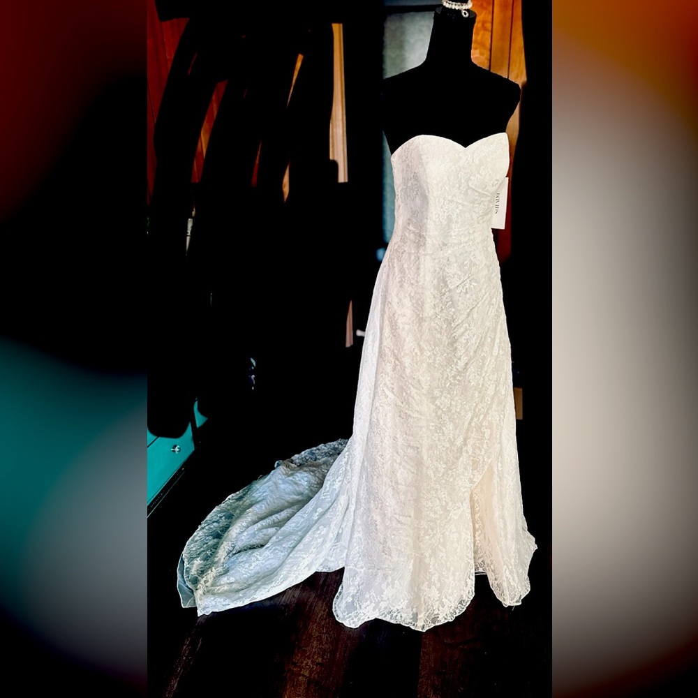 David’s Bridal strapless wedding dress/Gown